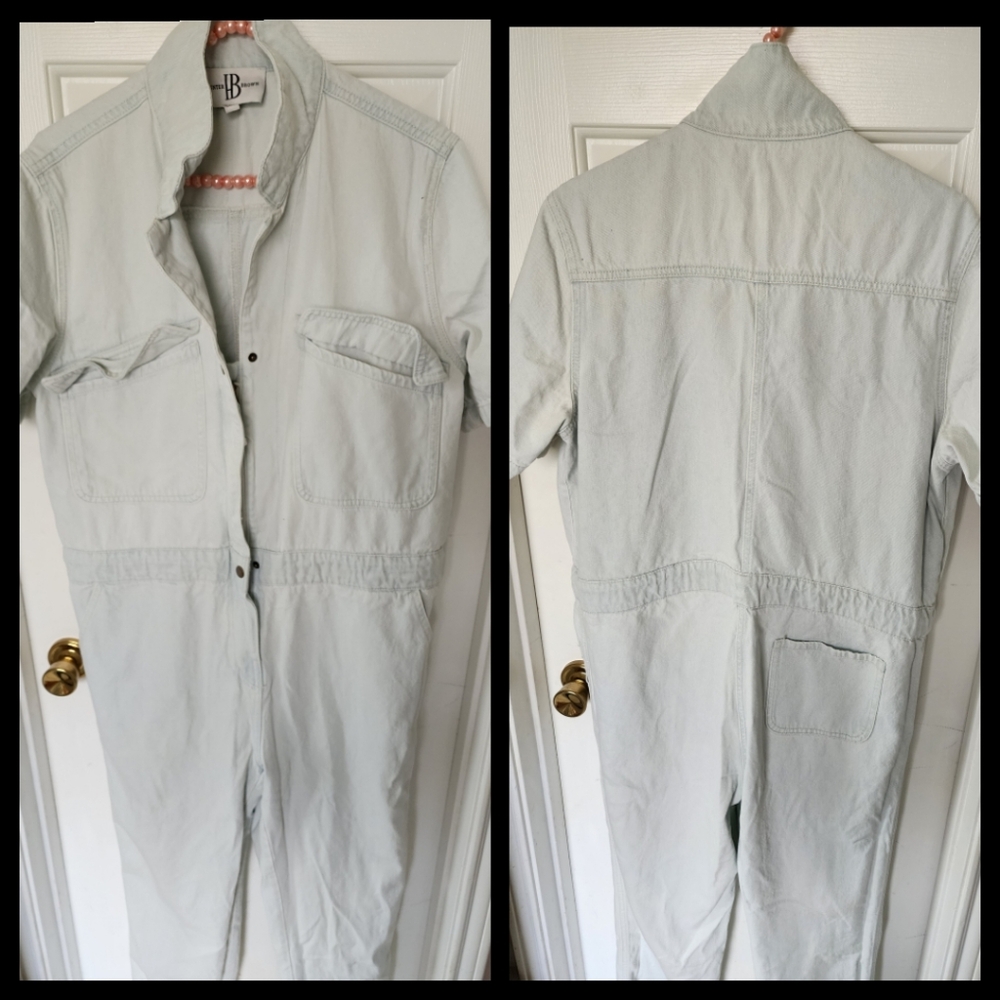 Hunter Brown Denim Jumpsuit